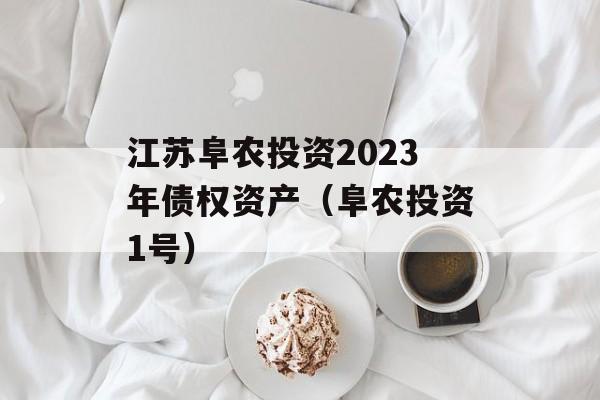 江苏阜农投资2023年债权资产（阜农投资1号）