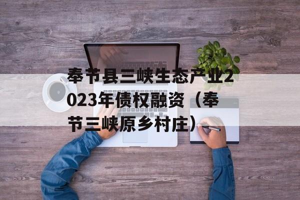 奉节县三峡生态产业2023年债权融资（奉节三峡原乡村庄）
